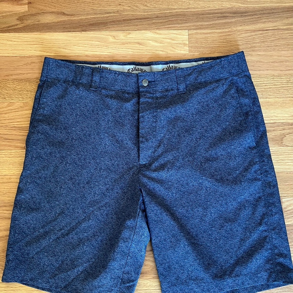 Callaway Men's Navy Flat Front Shorts Size 36